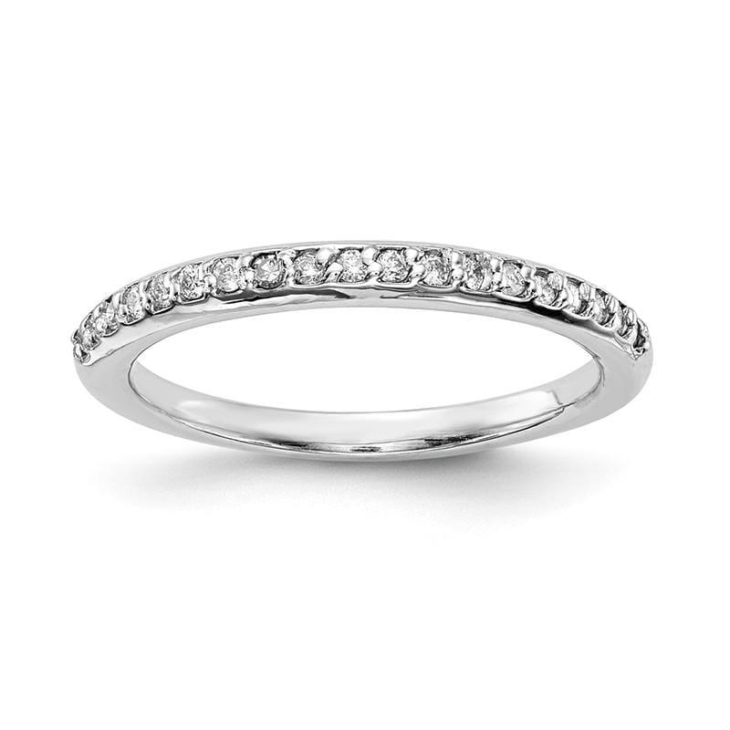 14k White Gold Diamond Wedding Band - Seattle Gold Grillz