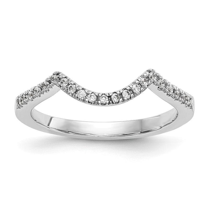 14k White Gold Diamond Wedding Band - Seattle Gold Grillz