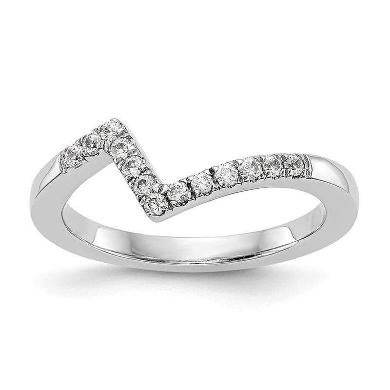 14k White Gold Diamond Wedding Band - Seattle Gold Grillz