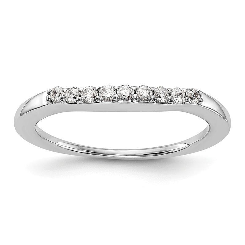 14k White Gold Diamond Wedding Band - Seattle Gold Grillz