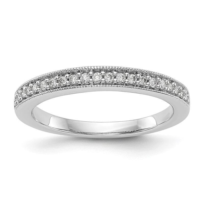 14k White Gold Diamond Wedding Band - Seattle Gold Grillz