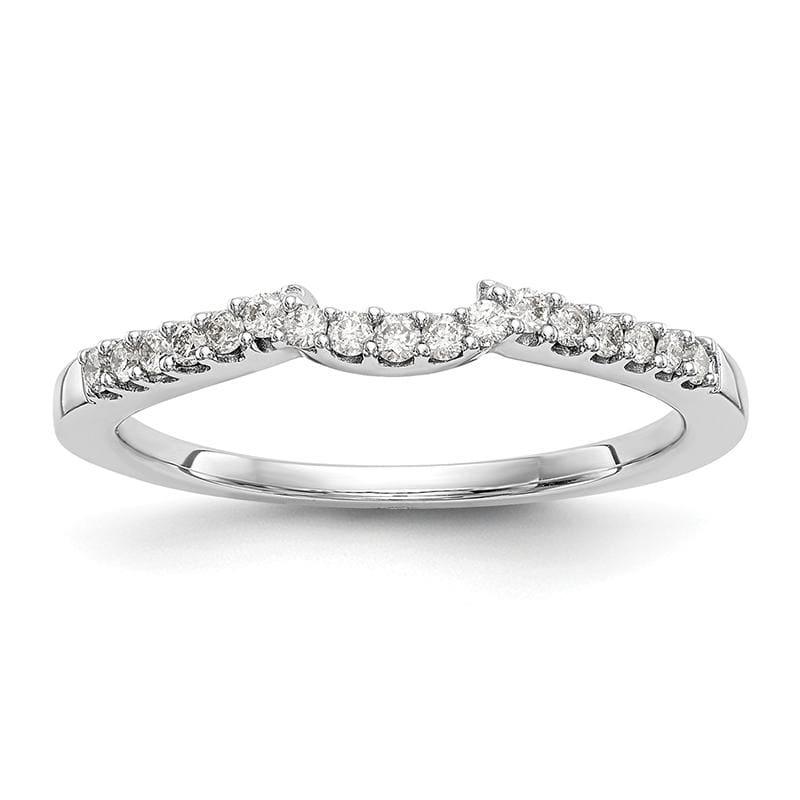 14k White Gold Diamond Wedding Band - Seattle Gold Grillz
