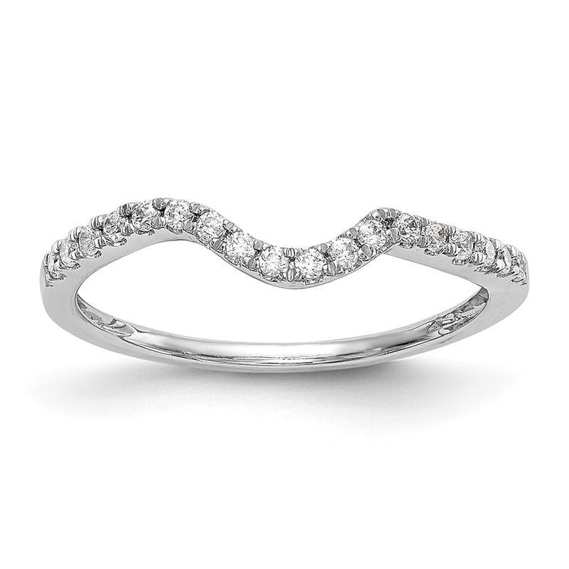 14K White Gold Diamond Wedding Band - Seattle Gold Grillz