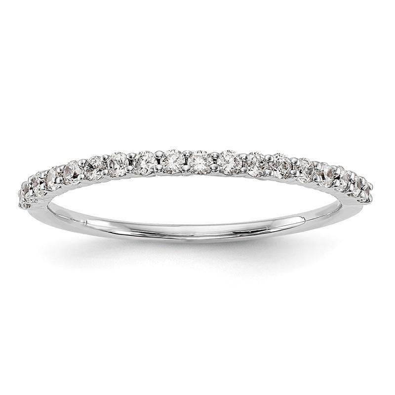 14k White Gold Diamond Wedding Band - Seattle Gold Grillz