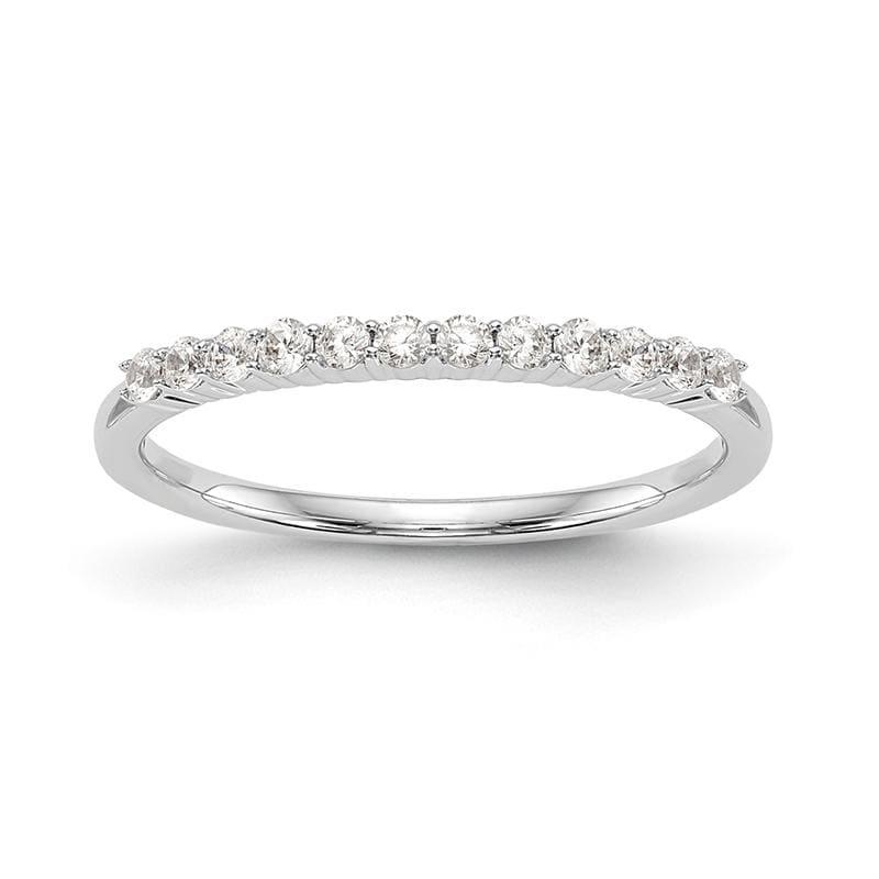 14k White Gold Diamond Wedding Band - Seattle Gold Grillz