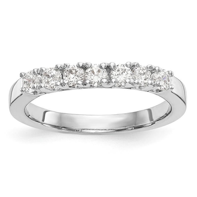 14k White Gold Diamond Wedding Band - Seattle Gold Grillz