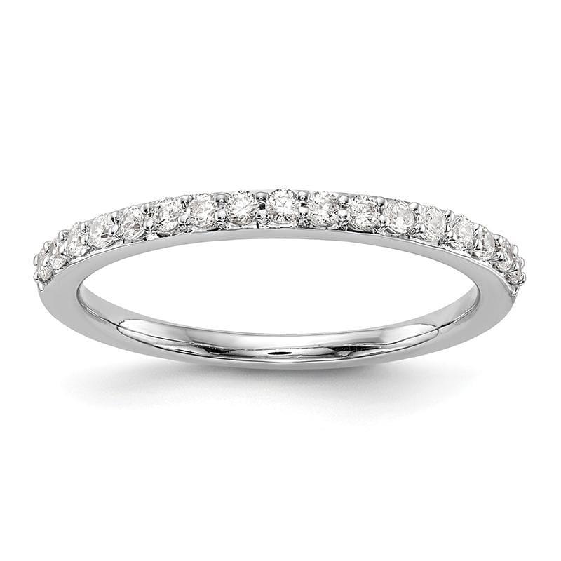 14K White Gold Diamond Wedding Band - Seattle Gold Grillz