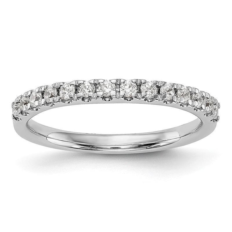 14K White Gold Diamond Wedding Band - Seattle Gold Grillz