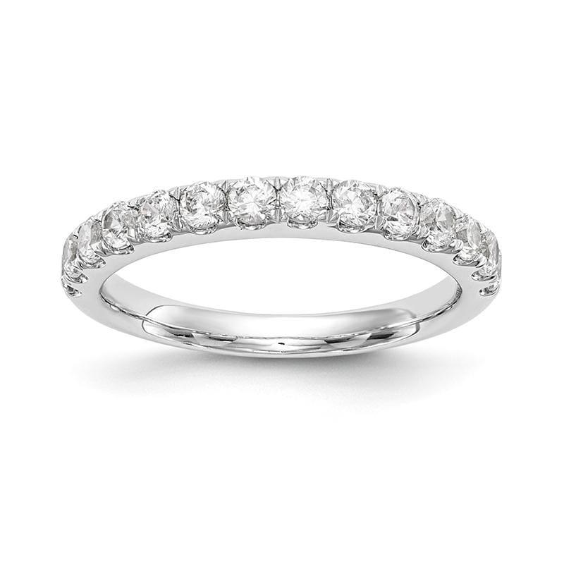 14k White Gold Diamond Wedding Band - Seattle Gold Grillz