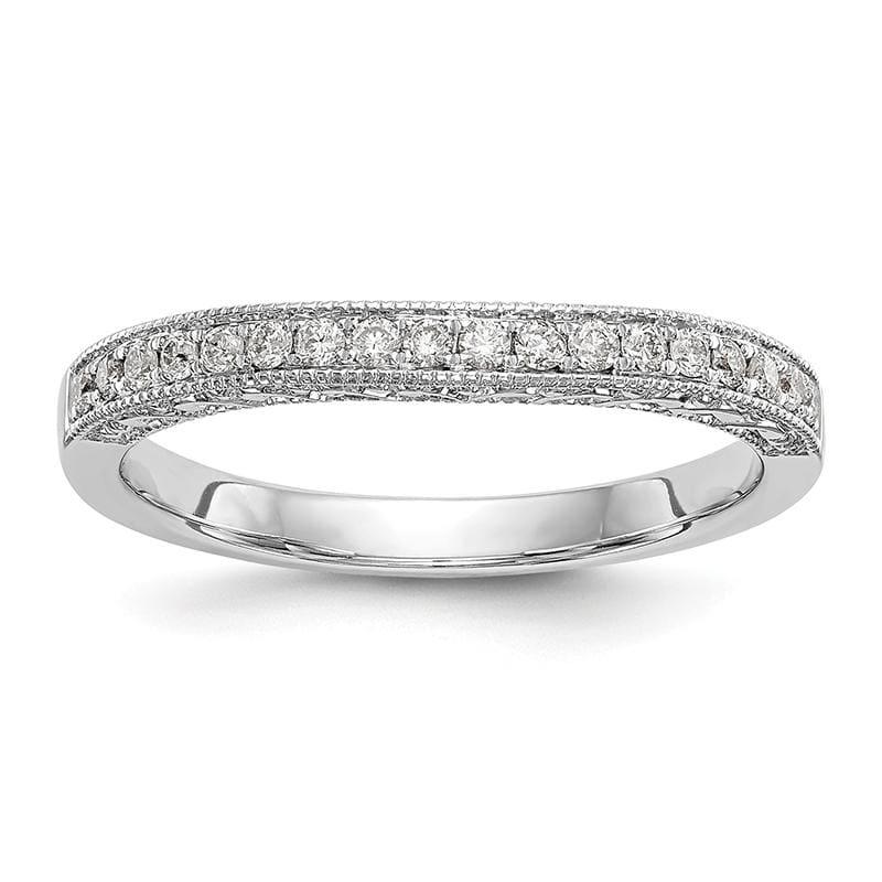 14K White Gold Diamond Wedding Band - Seattle Gold Grillz