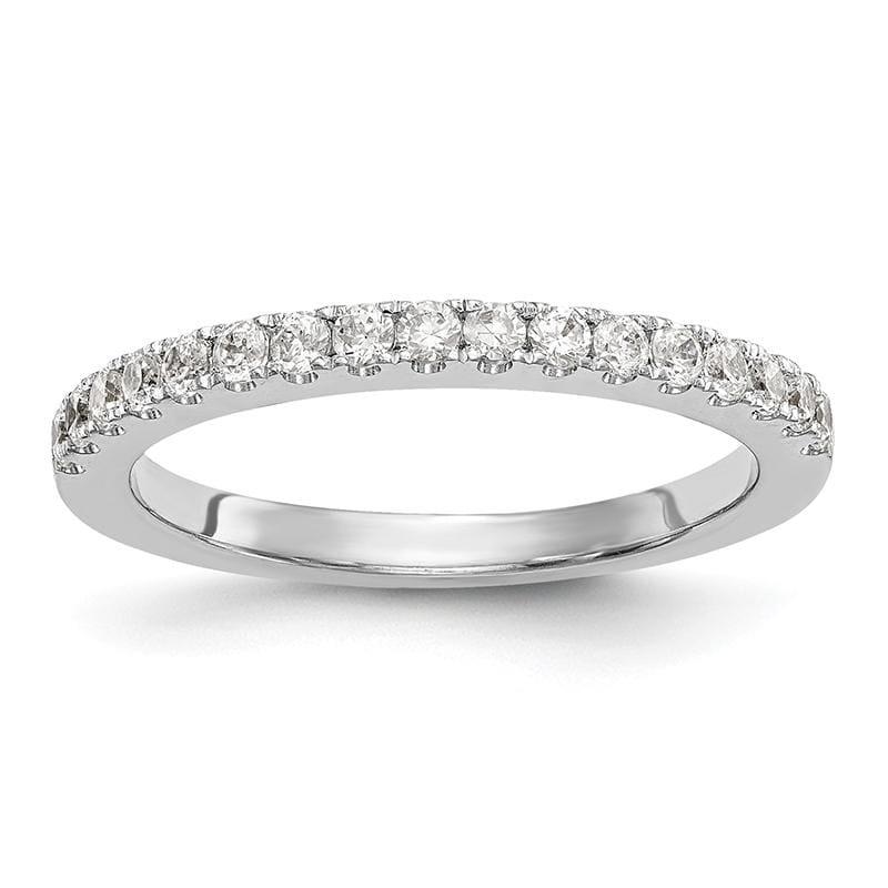 14K White Gold Diamond Wedding Band - Seattle Gold Grillz