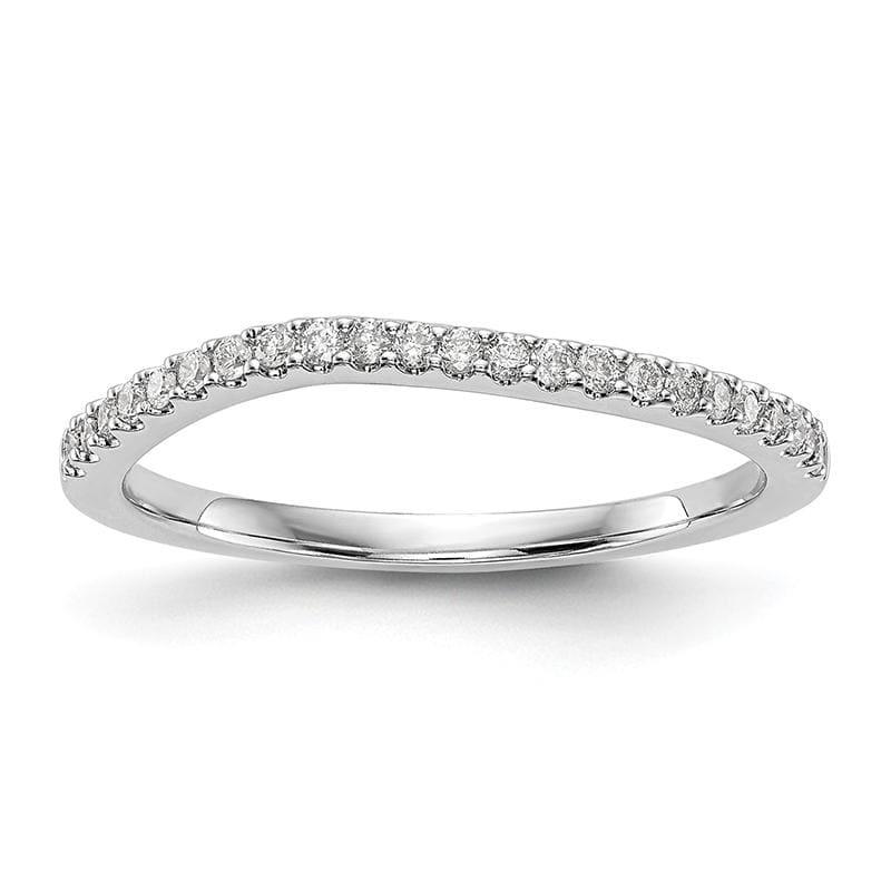 14k White Gold Diamond Wedding Band - Seattle Gold Grillz