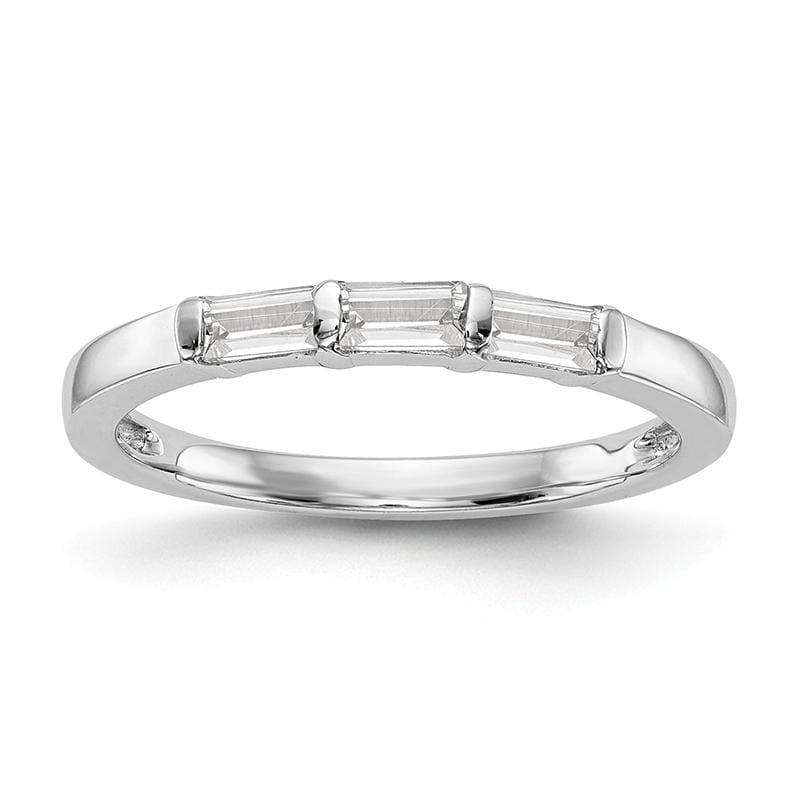 14k White Gold Diamond Wedding Band - Seattle Gold Grillz