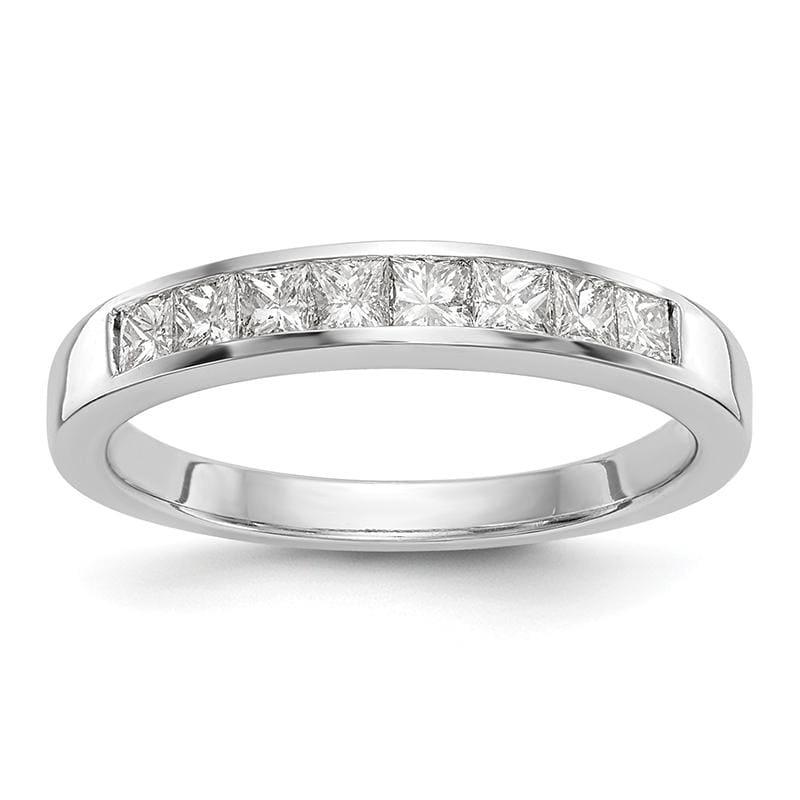 14k White Gold Diamond Wedding Band - Seattle Gold Grillz