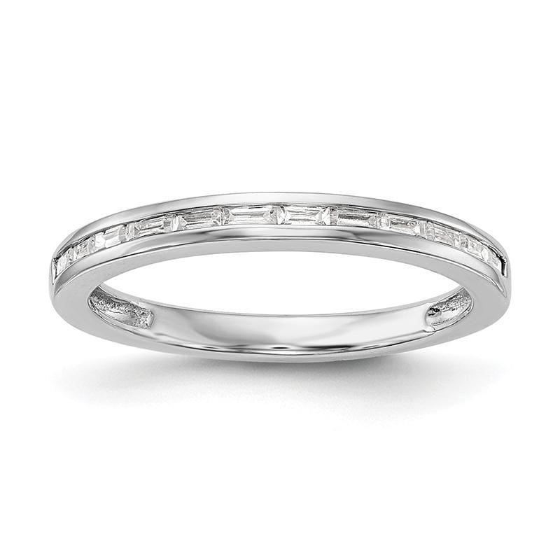 14k White Gold Diamond Wedding Band - Seattle Gold Grillz
