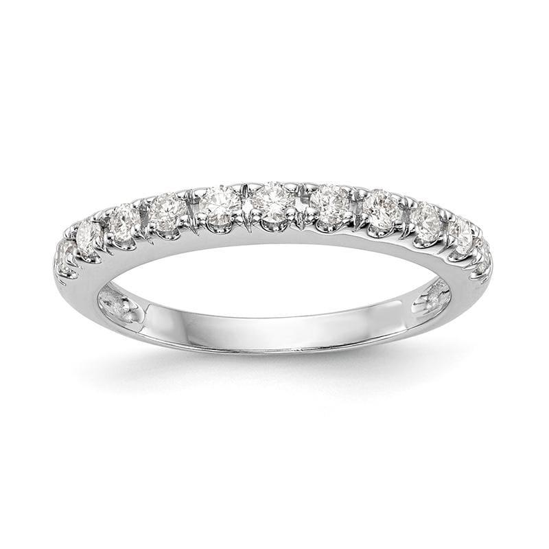 14k White Gold Diamond Wedding Band - Seattle Gold Grillz