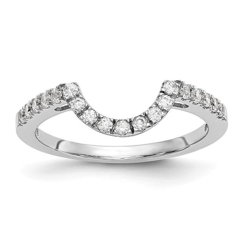 14K White Gold Diamond Wedding Band - Seattle Gold Grillz