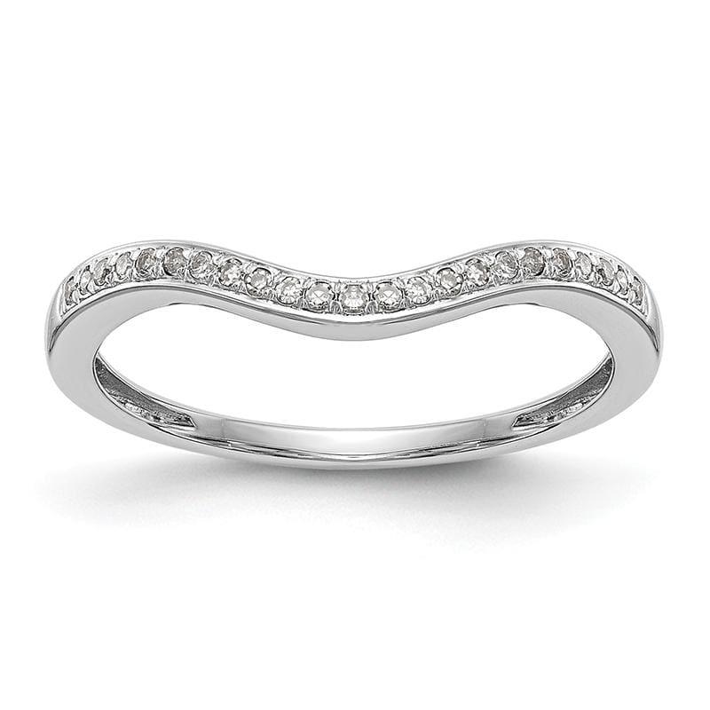 14k White Gold Diamond Wedding Band - Seattle Gold Grillz
