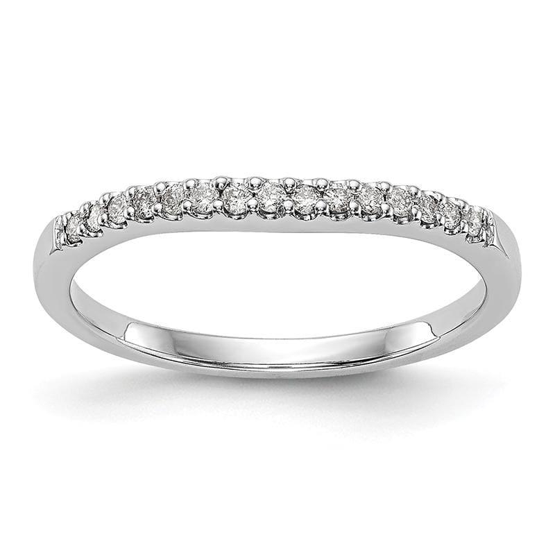 14k White Gold Diamond Wedding Band - Seattle Gold Grillz