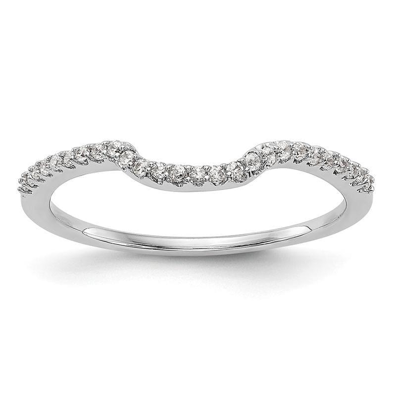 14K White Gold Diamond Wedding Band - Seattle Gold Grillz