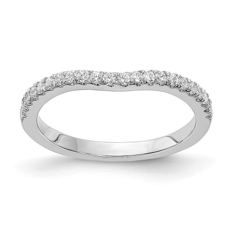 14k White Gold Diamond Wedding Band - Seattle Gold Grillz