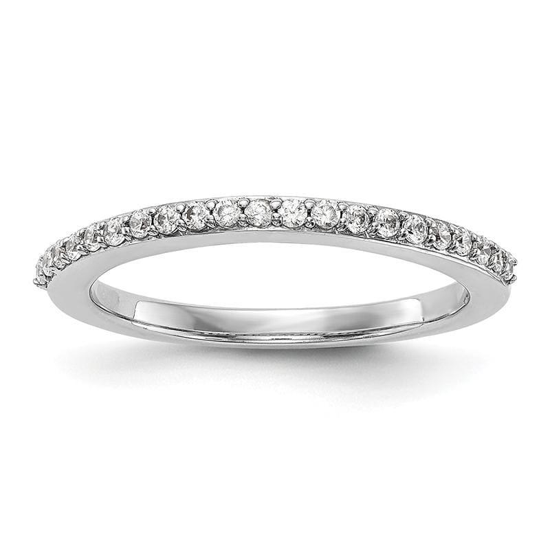 14K White Gold Diamond Wedding Band - Seattle Gold Grillz