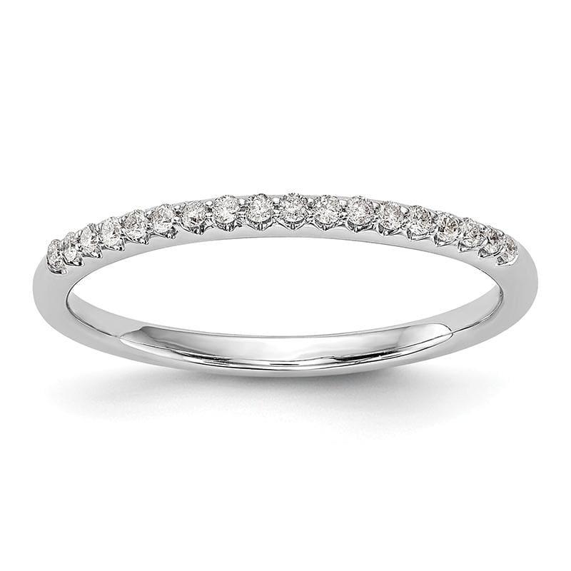 14K White Gold Diamond Wedding Band - Seattle Gold Grillz
