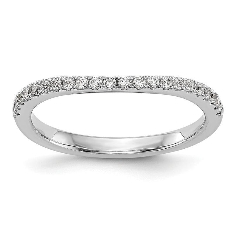 14k White Gold Diamond Wedding Band - Seattle Gold Grillz