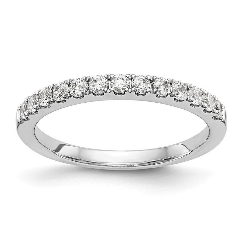 14k White Gold Diamond Wedding Band - Seattle Gold Grillz