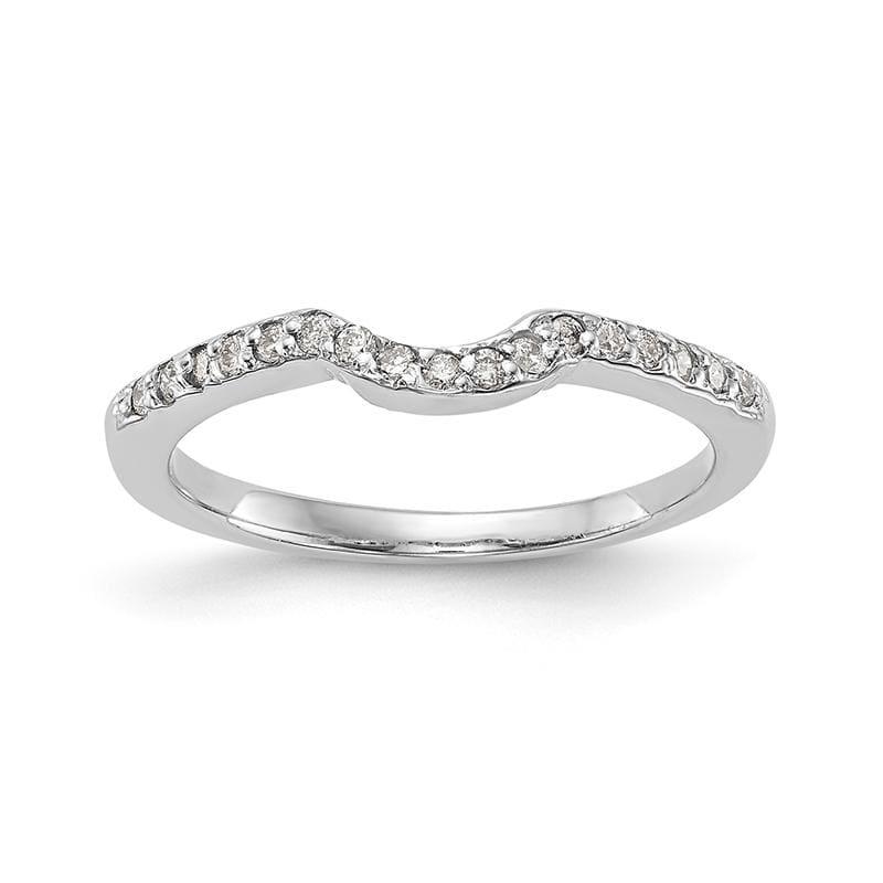 14k White Gold Diamond Wedding Band - Seattle Gold Grillz