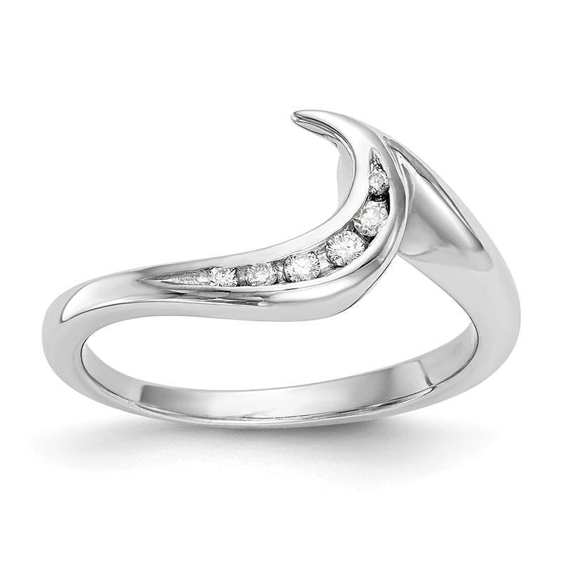 14k White Gold Diamond Wedding Band - Seattle Gold Grillz