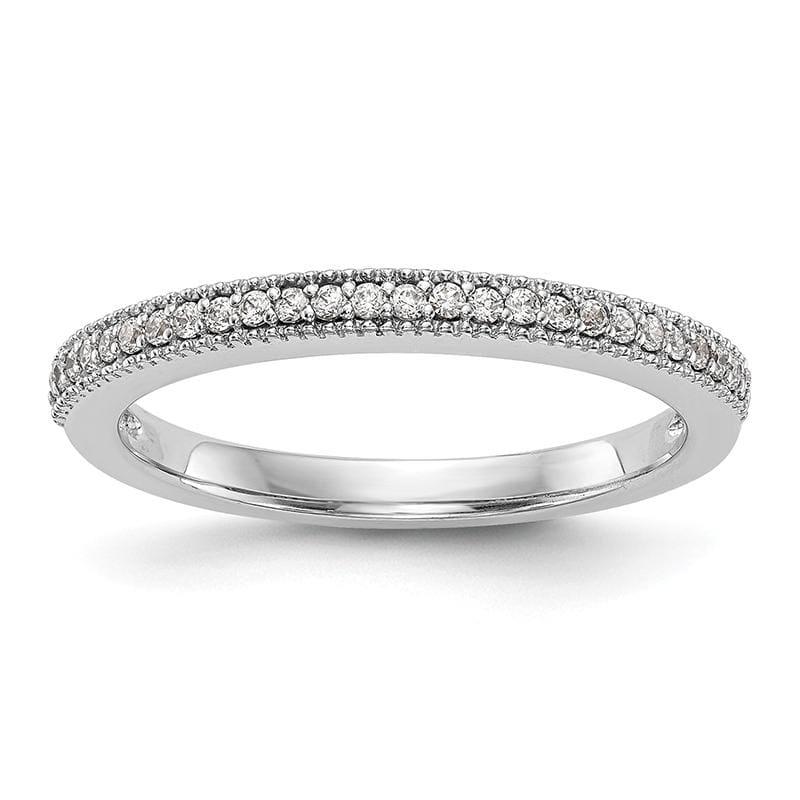 14K White Gold Diamond Wedding Band - Seattle Gold Grillz