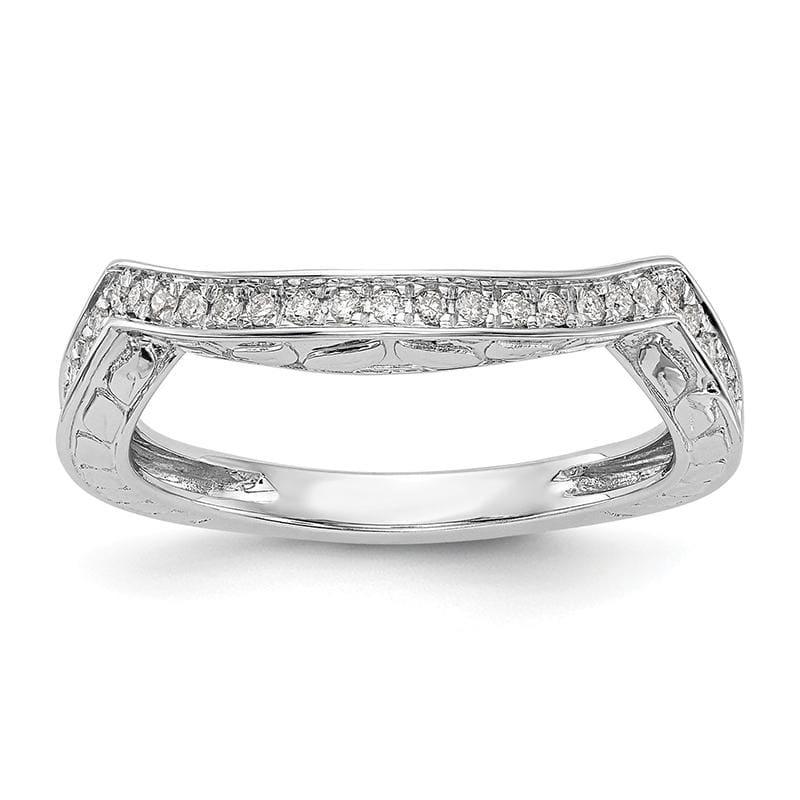 14k White Gold Diamond Wedding Band - Seattle Gold Grillz