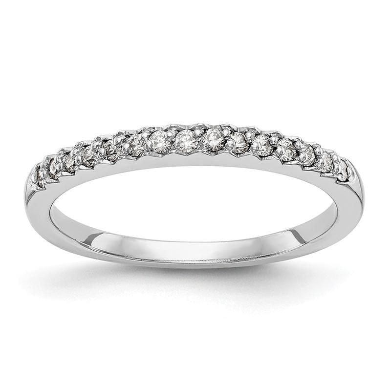 14K White Gold Diamond Wedding Band - Seattle Gold Grillz