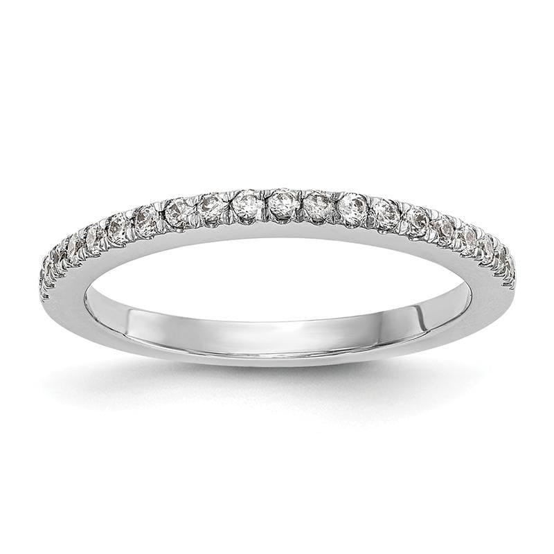 14K White Gold Diamond Wedding Band - Seattle Gold Grillz