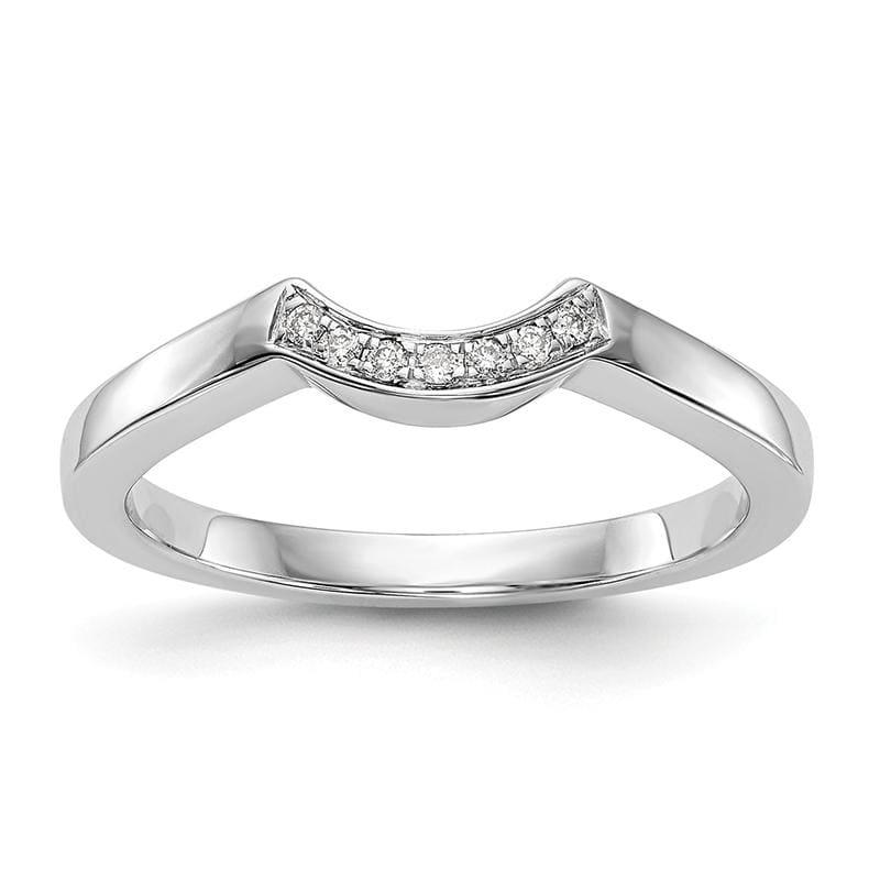14k White Gold Diamond Wedding Band - Seattle Gold Grillz