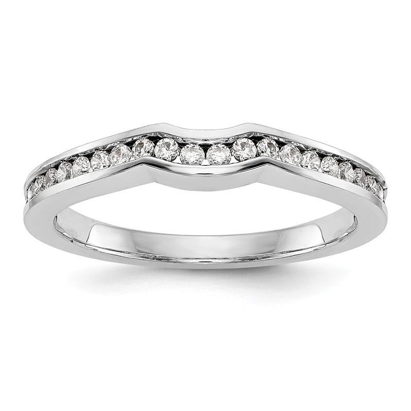 14k White Gold Diamond Wedding Band - Seattle Gold Grillz