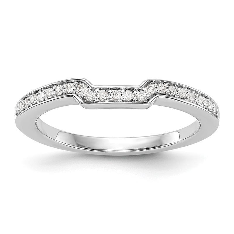 14K White Gold Diamond Wedding Band - Seattle Gold Grillz