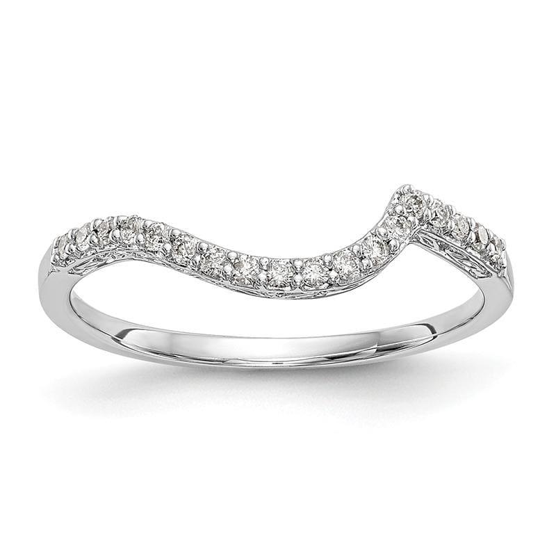 14K White Gold Diamond Wedding Band - Seattle Gold Grillz