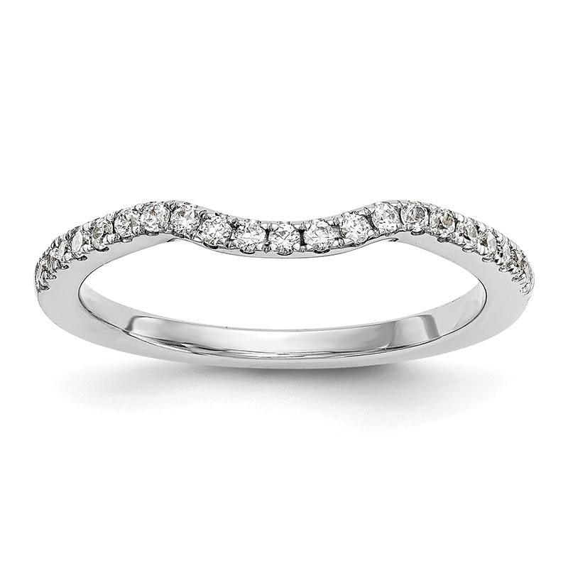 14k White Gold Diamond Wedding Band - Seattle Gold Grillz