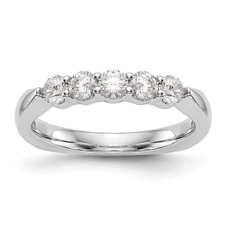 14K White Gold Diamond Wedding Band - Seattle Gold Grillz