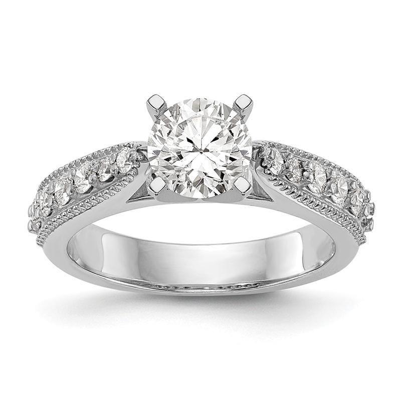 14k White Gold Engagement Ring by True Origin. 0.35ct Peg Set Lab Grown VS-SI Colorless Diamond - Seattle Gold Grillz
