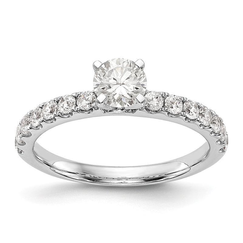 14k White Gold Engagement Ring by True Origin. 0.49ct Peg Set Lab Grown VS-SI Colorless Diamond - Seattle Gold Grillz