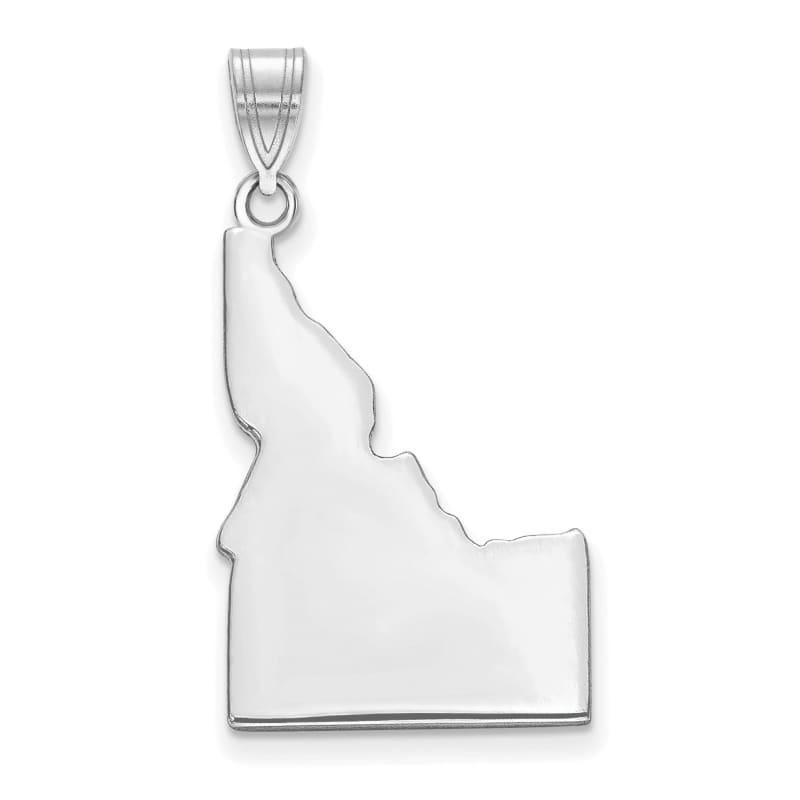 14k White Gold ID State Pendant Bail Only - Seattle Gold Grillz