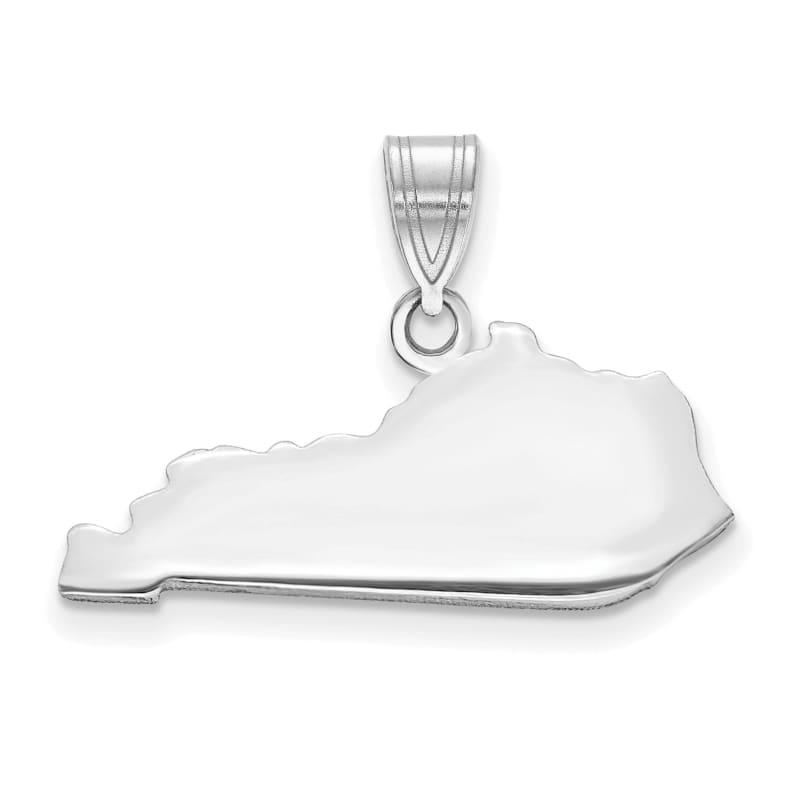 14k White Gold KY State Pendant Bail Only - Seattle Gold Grillz