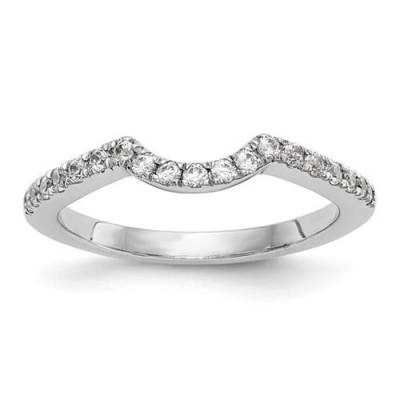 14k White Gold Lab Grown Diamond Wedding Band by True Origin - Seattle Gold Grillz