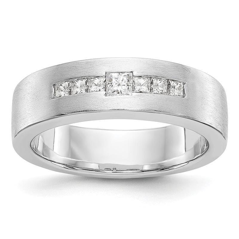 14k White Gold men's Band Mounting - Seattle Gold Grillz