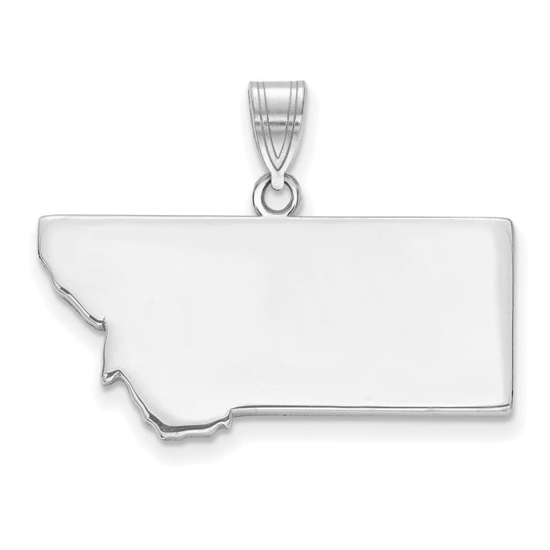 14k White Gold MT State Pendant Bail Only - Seattle Gold Grillz