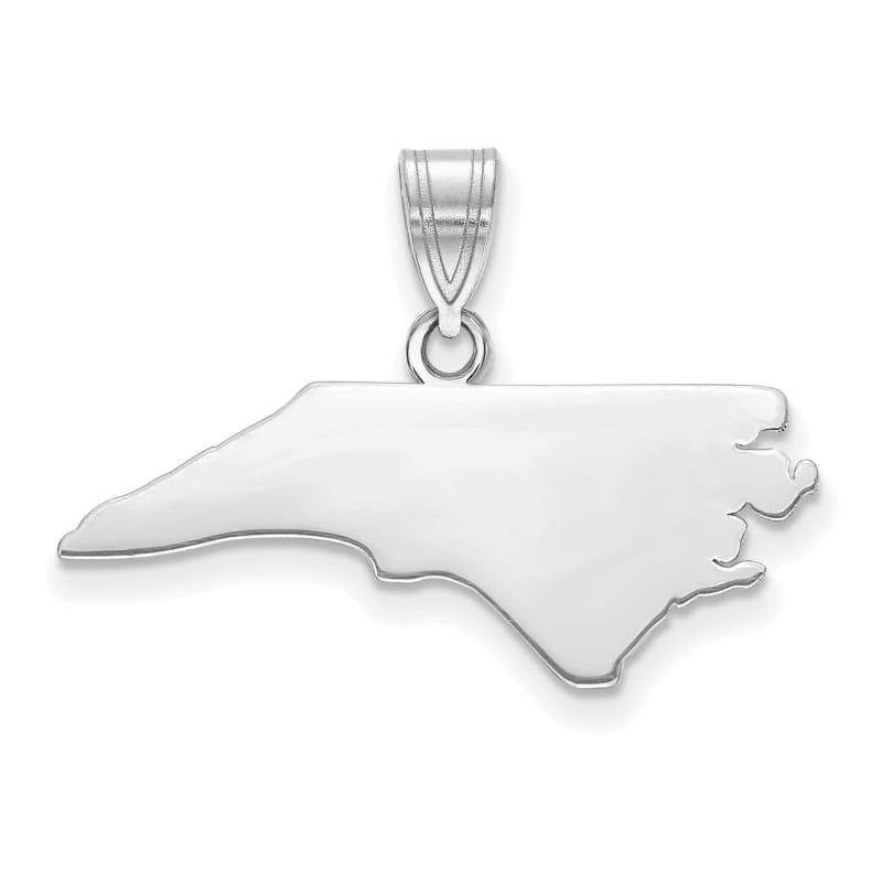 14k White Gold NC State Pendant Bail Only - Seattle Gold Grillz