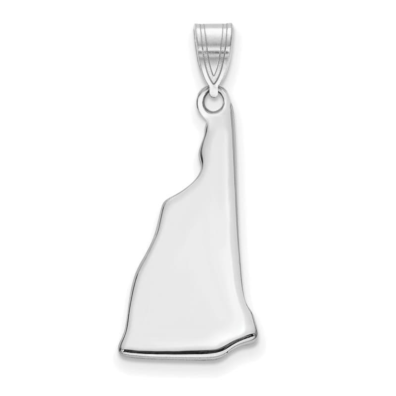 14k White Gold NH State Pendant Bail Only - Seattle Gold Grillz